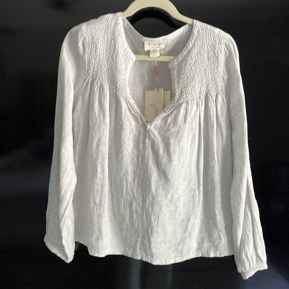 NWT Cynthia Rowley Linen Shirt SZ M